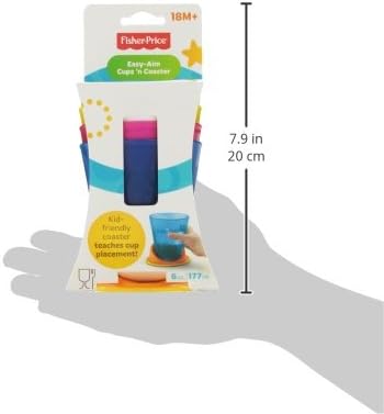 Fisher-Price - Лесно насочване: Чаши и подложки за чаши (4 чаши) (Y3536)
