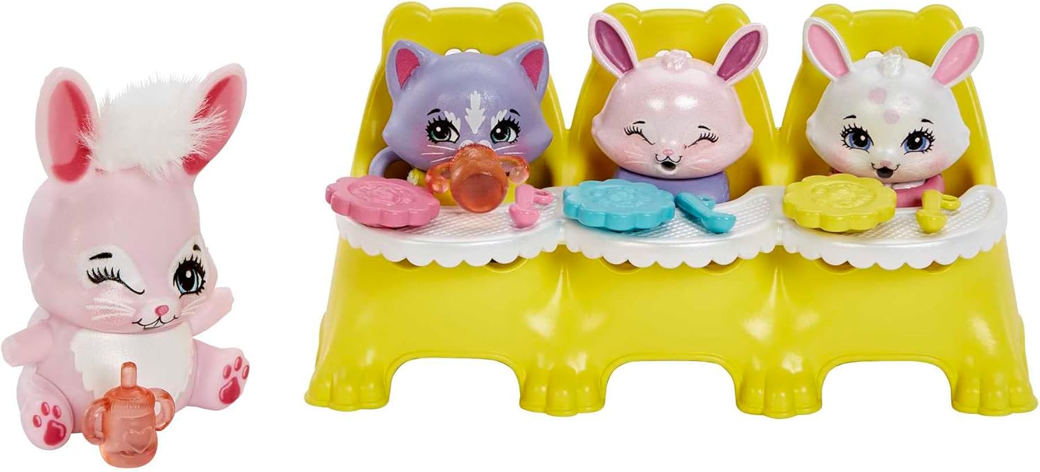 Mattel Enchantimals: Бебешки най-добри приятели - Бри Бъни и Туист (HLK85)