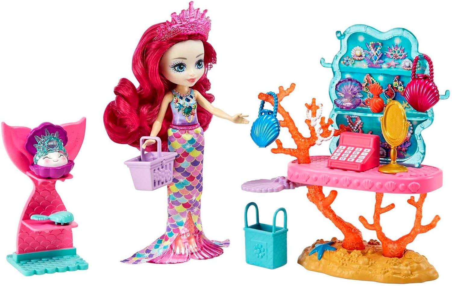 Mattel Kraljevski Enchantimals - Trgovina z morskimi zakladi (HCF71)