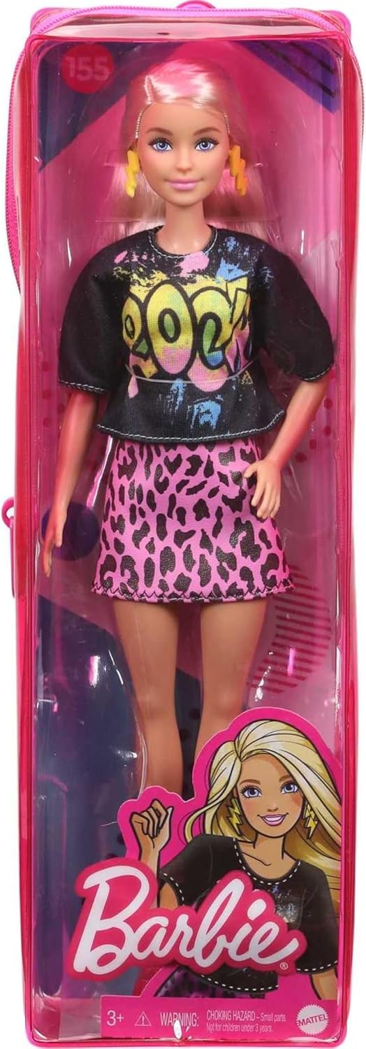 Barbie Fashionista Doll z Rock'n'Roll Oblačili (GRB47)