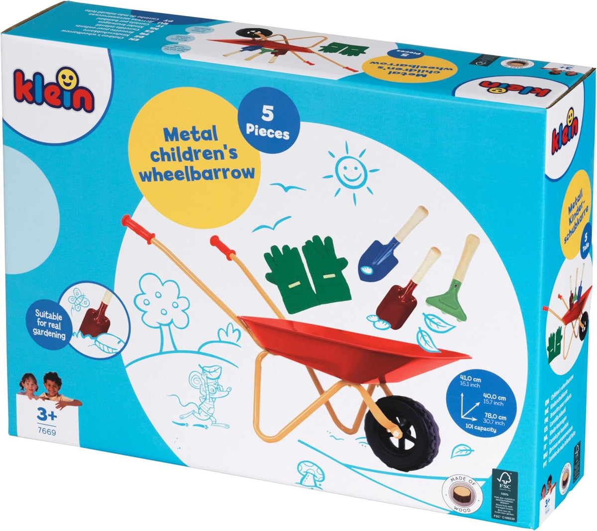 Dječja metalna kolica s dodacima