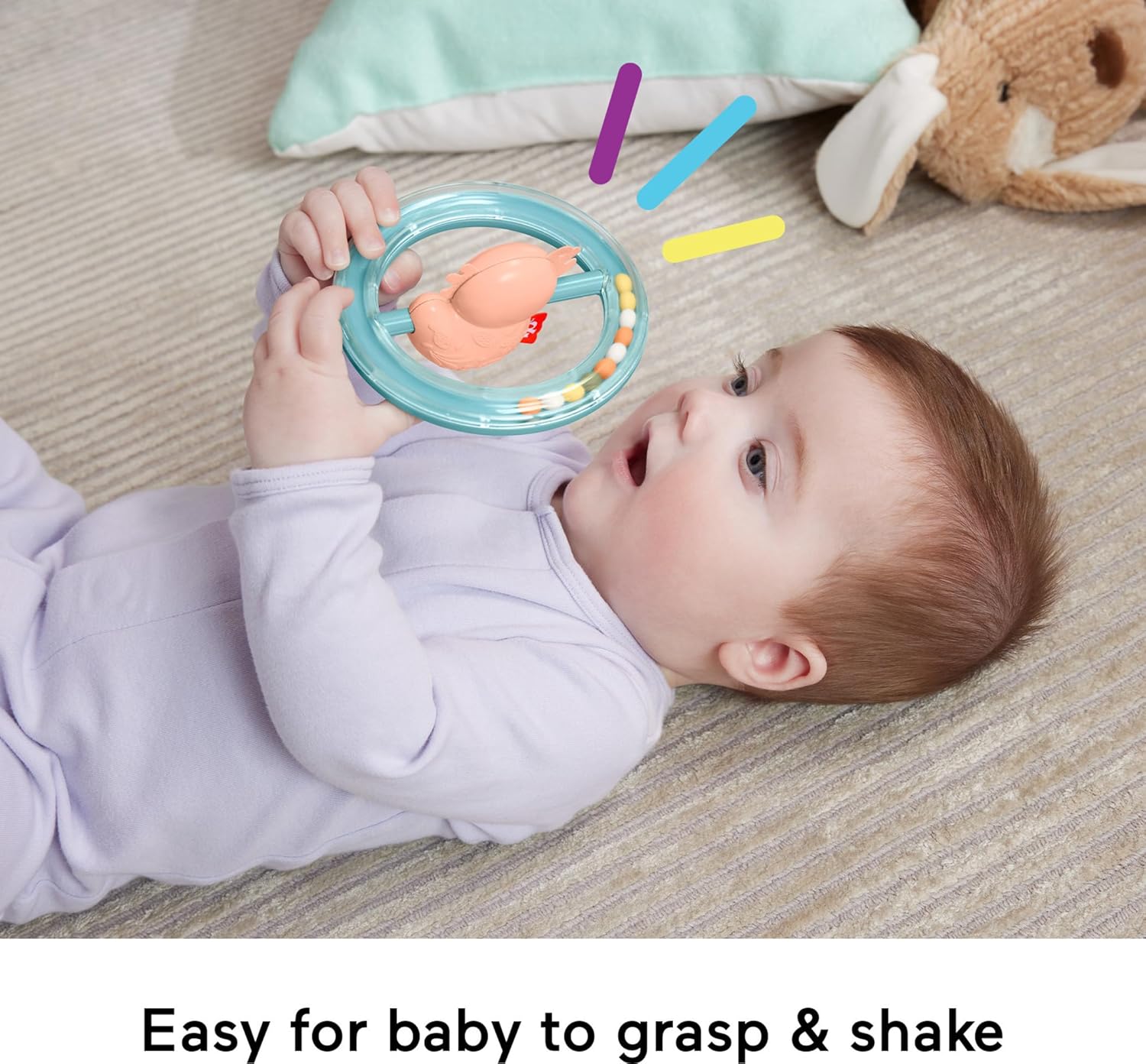 Fisher-Price Сензорни играчки - Дръпни и завърти аксонота (HRB21)