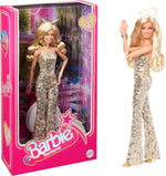 Mattel Barbie: Филм - Колекционерска кукла Марго Роби в златна диско гащеризон (HPJ99)