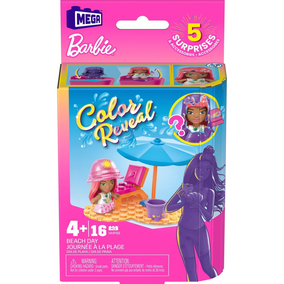 Mattel Mega Bloks Barbie: Plaža (HHP88)