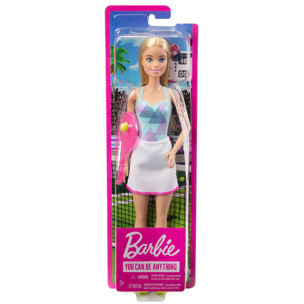 Mattel Barbie Lahko si karkoli - Profesionalna teniška igralka, lutka s svetlimi lasmi (HBW98)