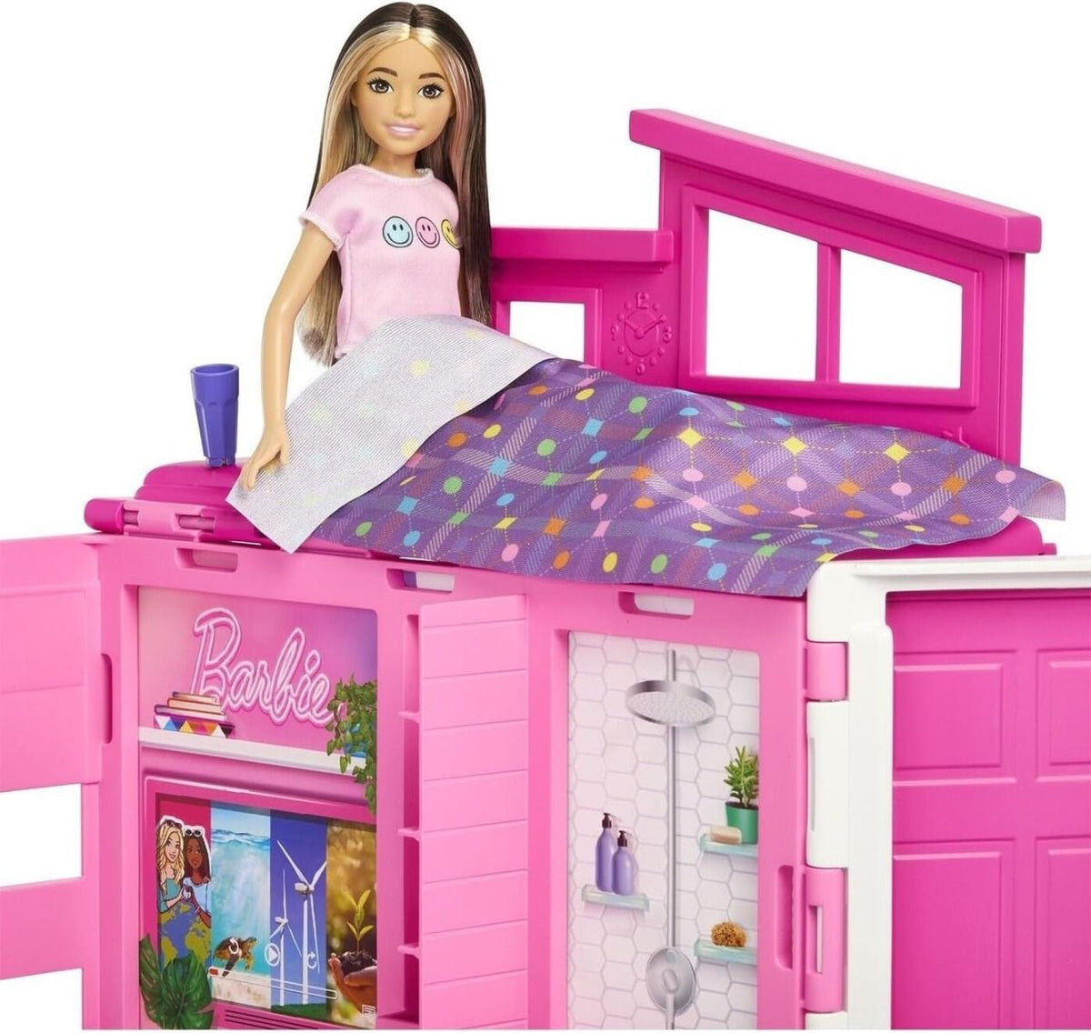 Barbie počitniška hiška z Barbie lutko (HRJ77)