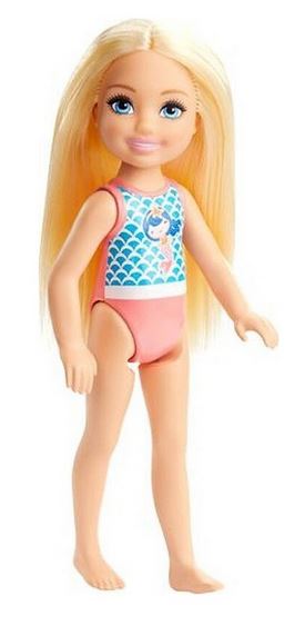 Mattel Barbie - Кукла в бански костюм с мотив на морска сирена (GHV55)