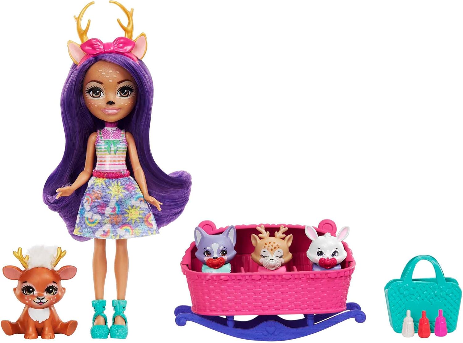 Mattel Enchantimals: Бебешки най-добри приятели - Данеса Деър и Спрѝнт (HLK84)