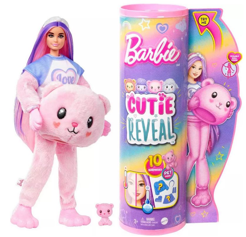 Mattel Barbie: Cutie Reveal - Medvedek (HKR04)