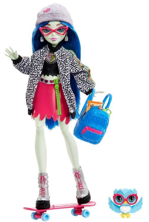 Mattel Monster High: Кукла Ghoulia Yelps с кукла и аксесоари Sir Hoots (HHK58)