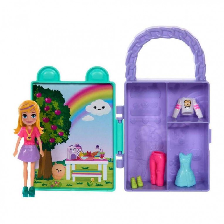 Mattel Polly Pocket - Lil' Styles Case тюркоаз (HTV02)