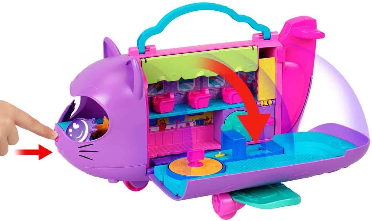Mattel Polly Pocket: Приключения в Рио - Преобразяващ се Kitty Airways (HWP19)