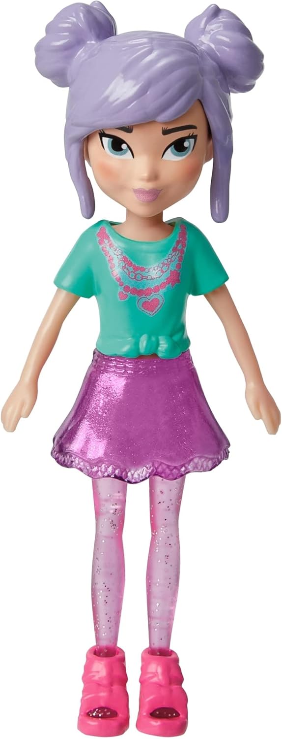 Mattel Polly Pocket - Кукла за сутрешна разходка с домашен любимец (HKV94)