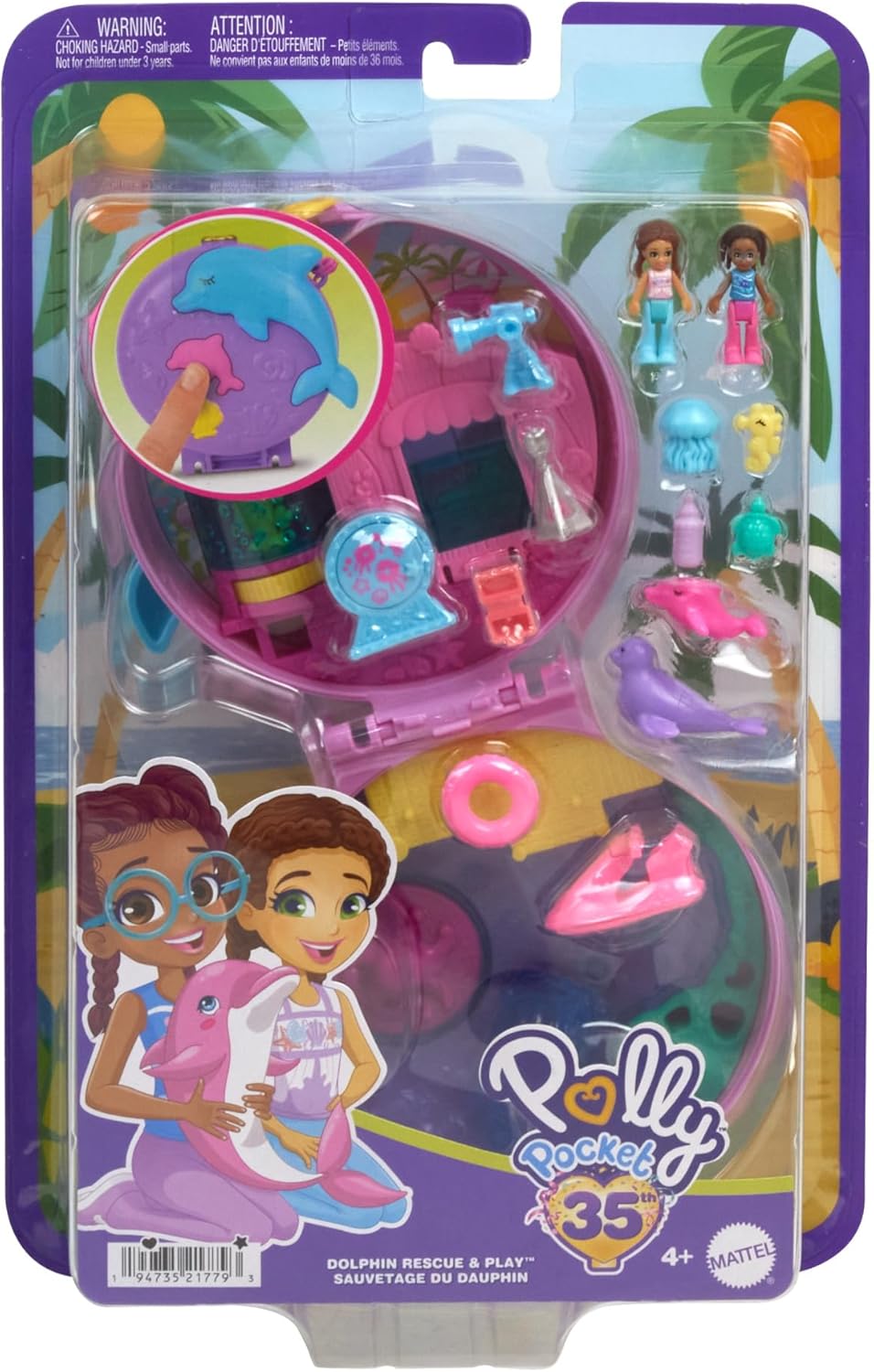 Mattel Polly Pocket: Polly Pocket - Делфин (HWN96)