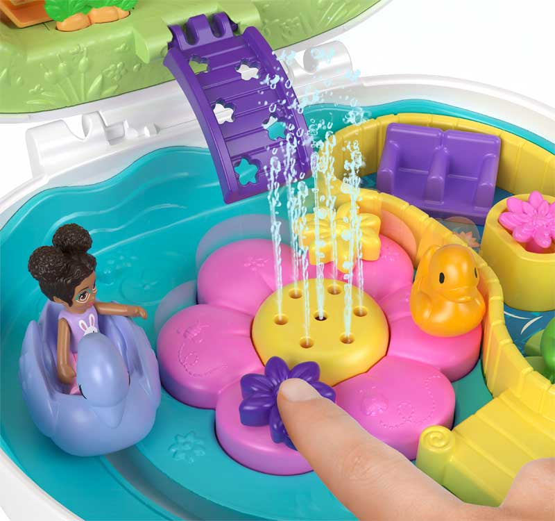 Mattel Polly Pocket: Цветна градина - Компакт с зайче (HKV36)