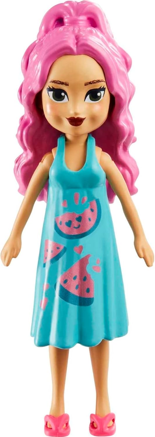 Mattel Polly Pocket - Моден комплект за парти в плодов басейн (HKV95)