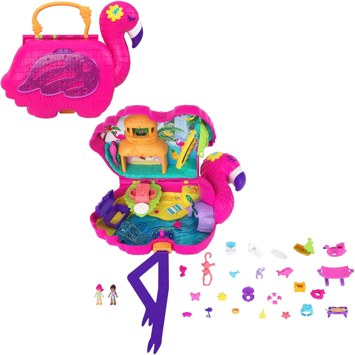 Mattel Polly Pocket - Пинята за фламинго парти (HGC41)