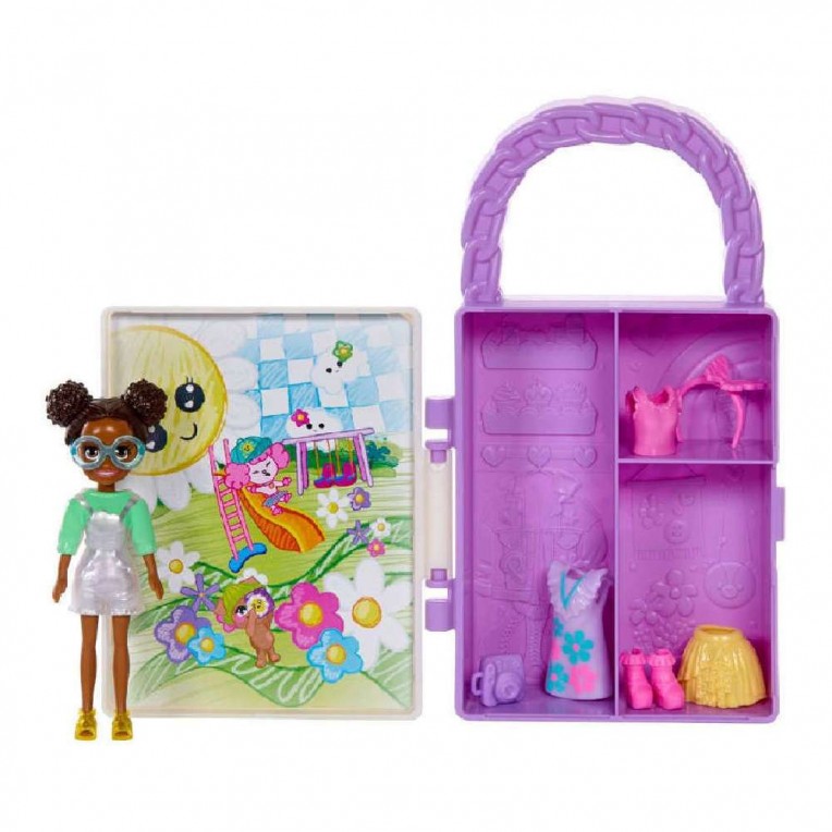 Mattel Polly Pocket - Lil' Styles Case Бяла (HTV03)
