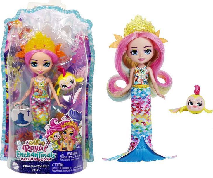 Mattel Enchantimals - Радия дъгова риба & Фло (HCF68)