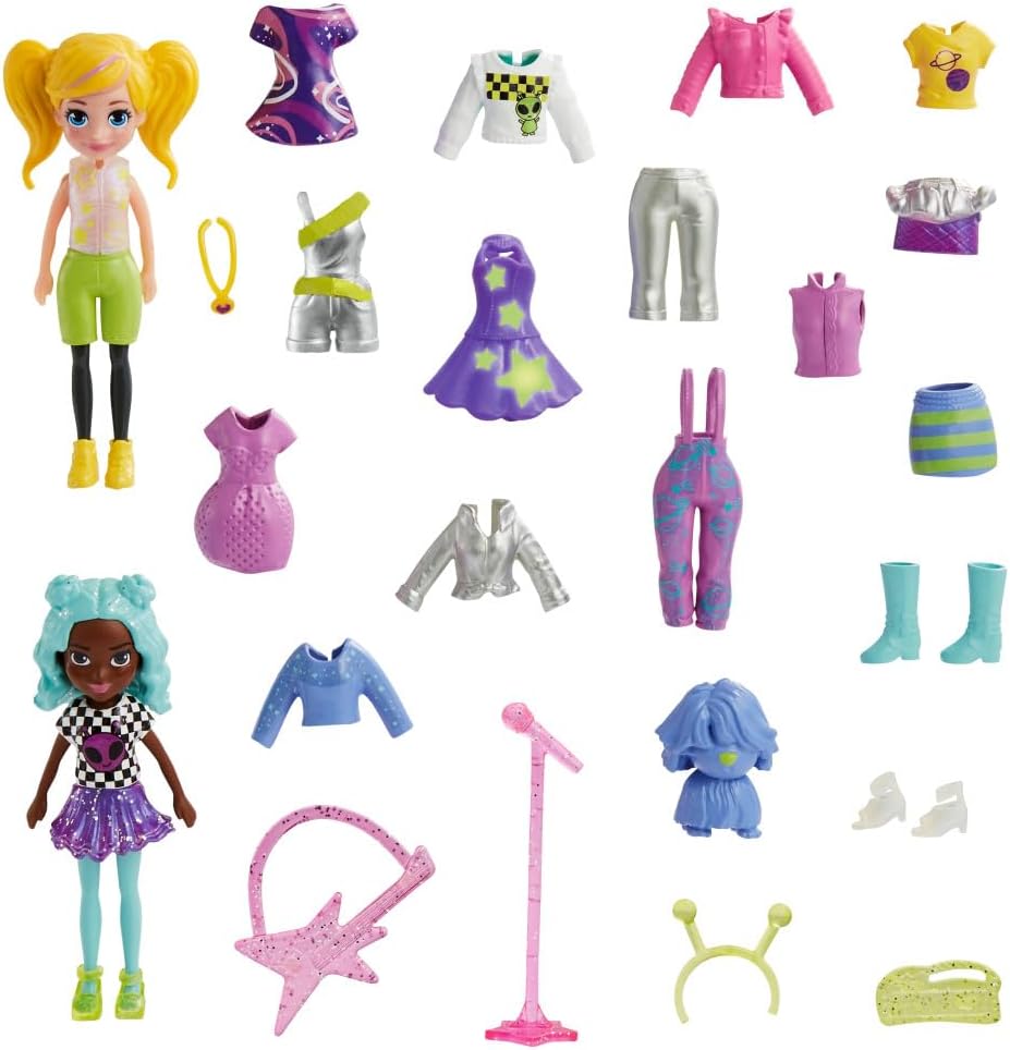 Mattel Polly Pocket - Моден комплект морска сирена Seashine (HKV96)