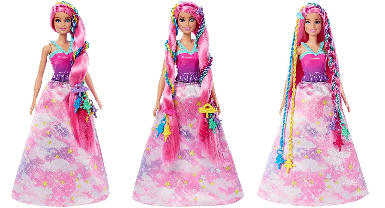 Mattel Barbie - Fantazijski lasje z vrvmi in vrtenjem mavričnih podaljškov (HNJ06)