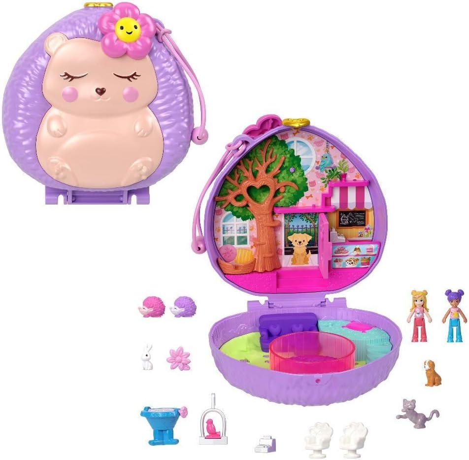 Mattel Polly Pocket: Компактен магазин с кафеени таралежи (HRD37)