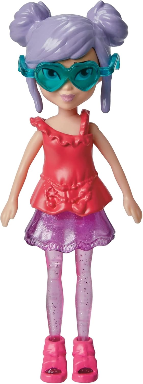 Mattel Polly Pocket - Кукла за сутрешна разходка с домашен любимец (HKV94)
