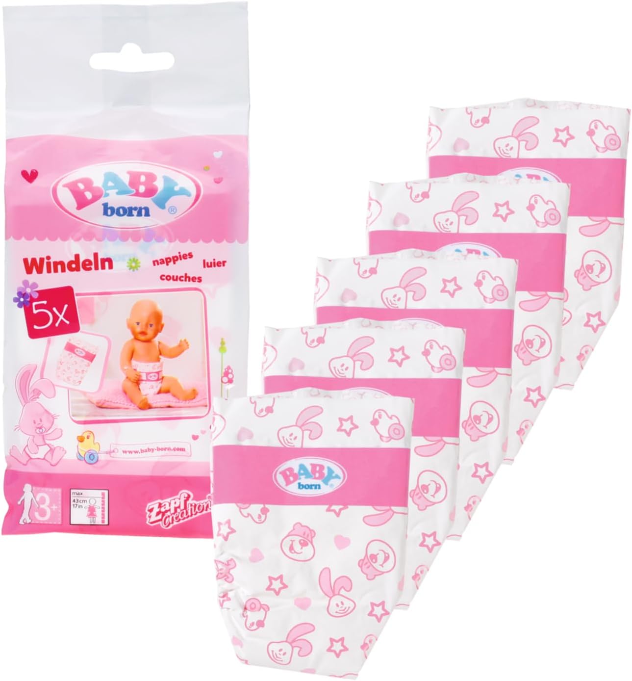 Zapf Creation: Baby Born - Plenice (5 kosov) (826508-116718)