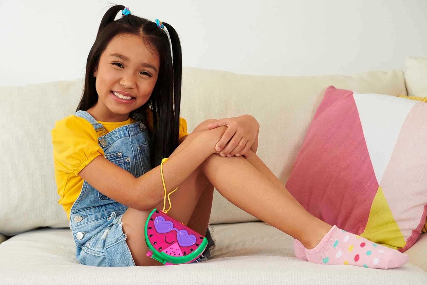 Mattel Polly Pocket - Компактен комплект за забавление край басейна с диня (HCG19)