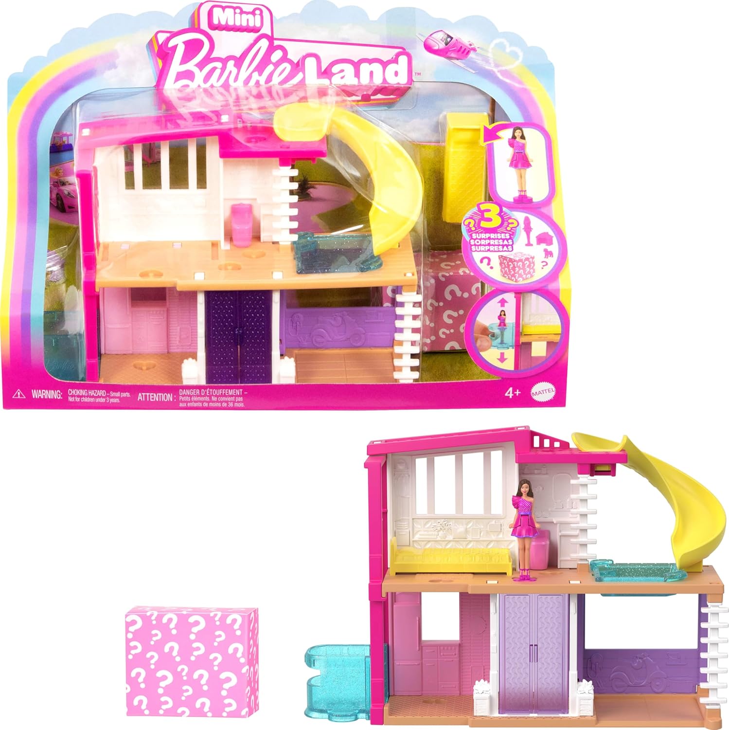 Mattel Barbie: Мини BarbieLand - Къща, Кукла и Аксесоари (HYF47)
