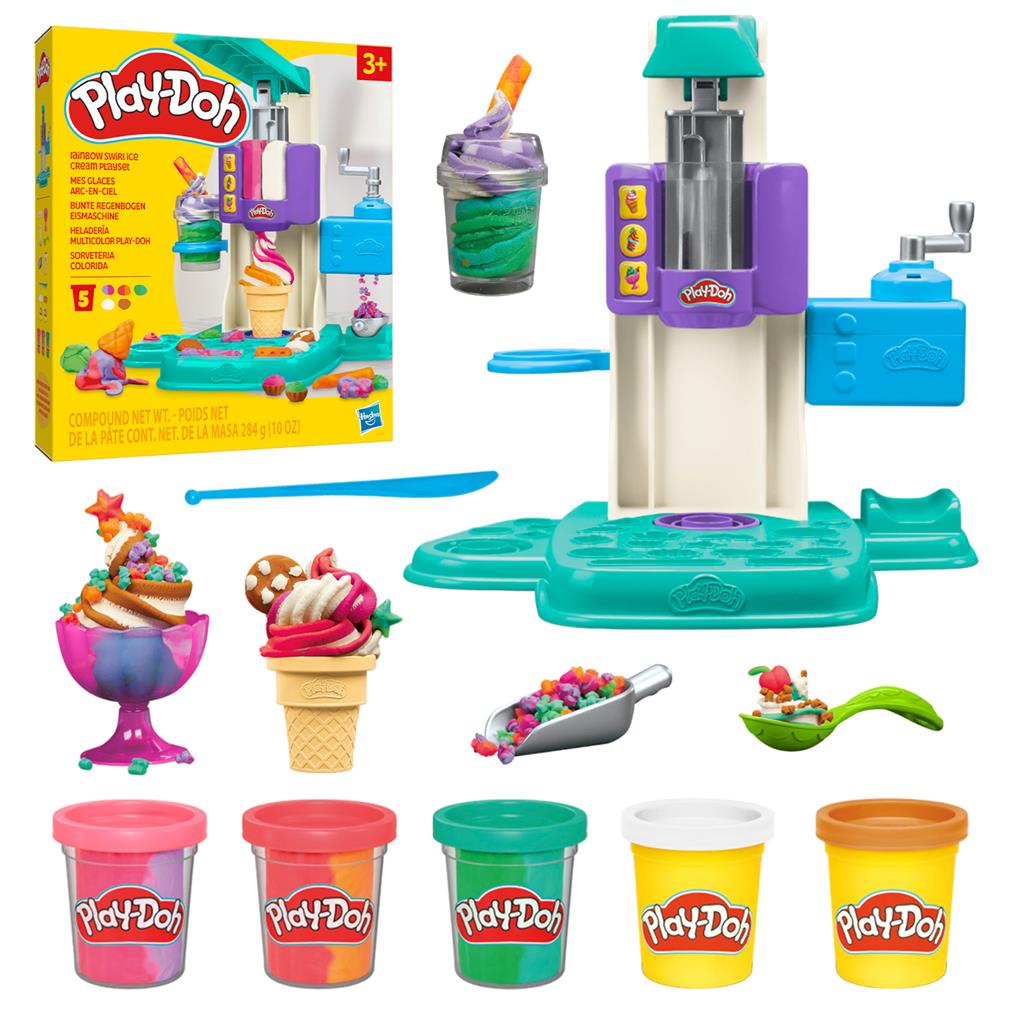 Hasbro Play-Doh: Комплект за дъгов сладолед (G0028)