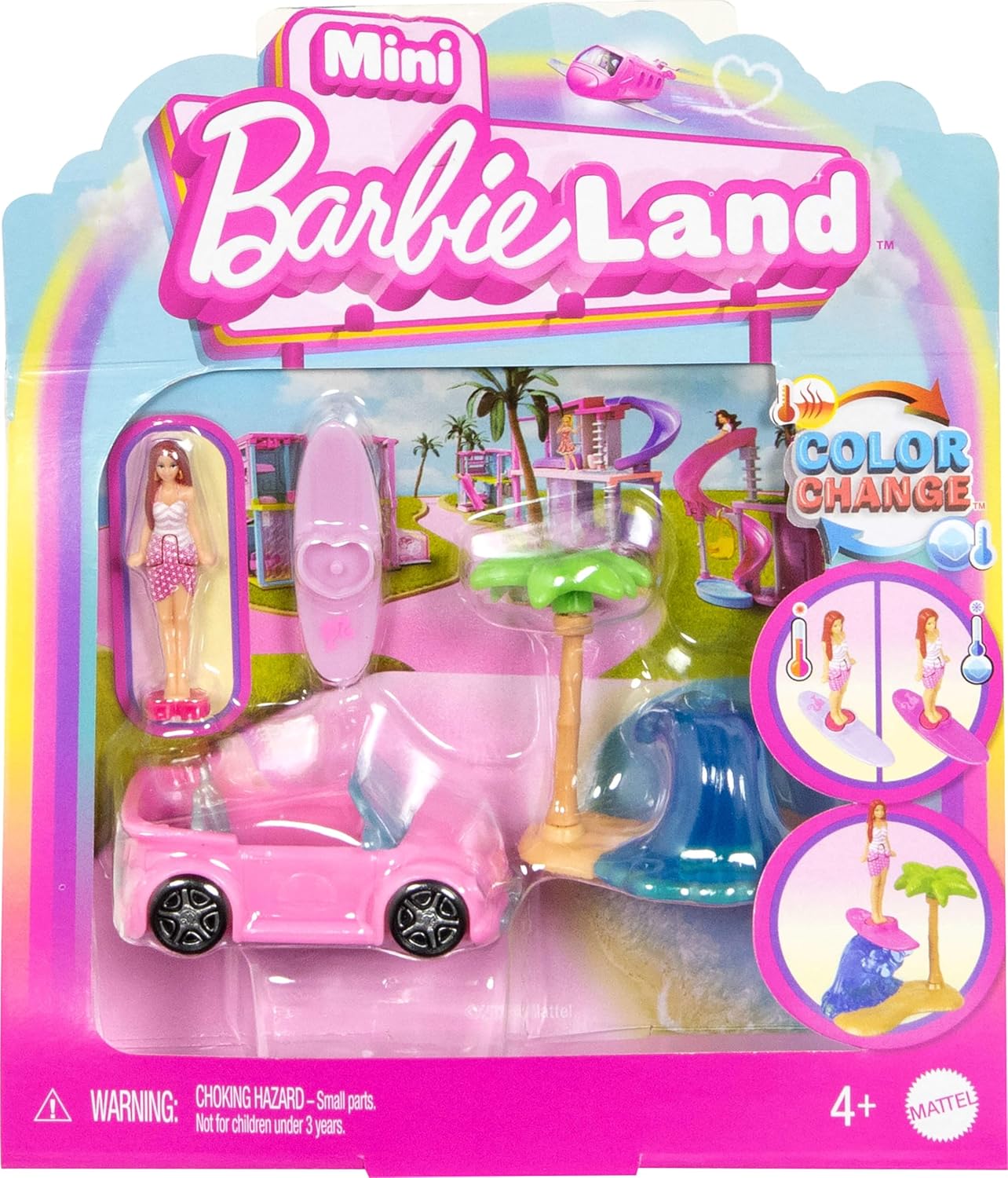 Mattel Barbie: Мини BarbieLand - Кукла и Плажно Превозно Средство (JCR35)