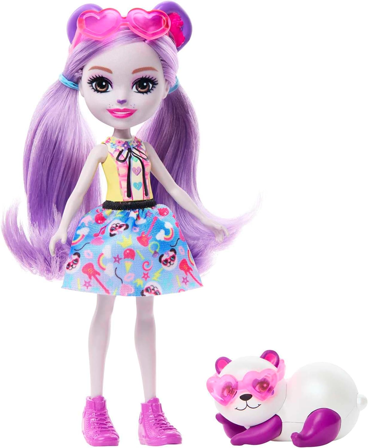 Mattel Enchantimals: Гламурно парти - Кукла Пема Панда & Кламбър (HNT58)