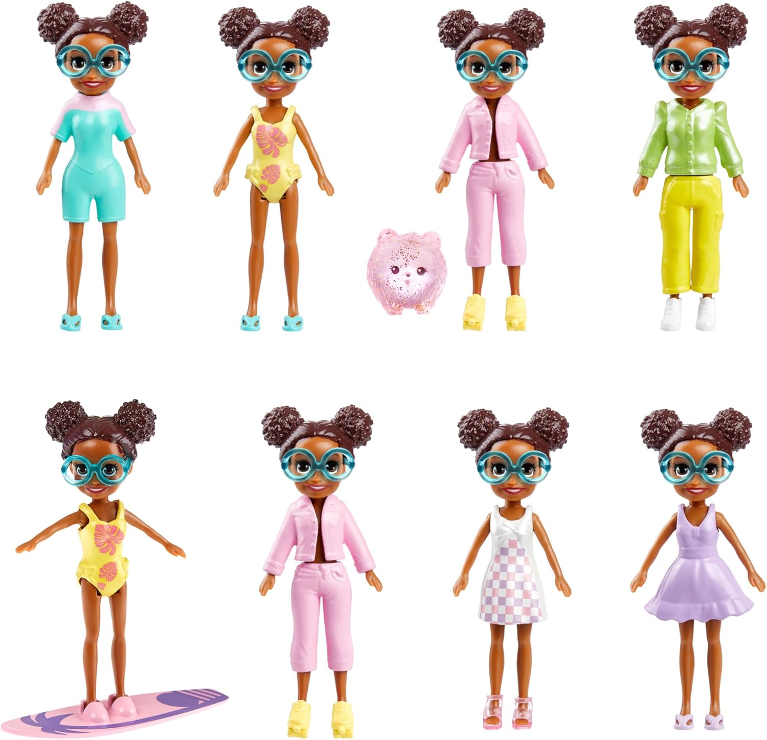 Mattel Polly Pocket: Смяна на цвета - комплект за игра на плажа (HRD61)