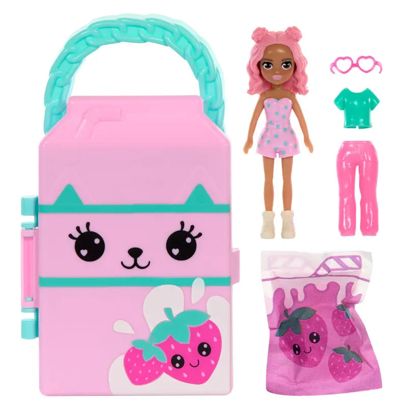 Mattel Polly Pocket - Калъф Lil' Styles розов (HTV01)