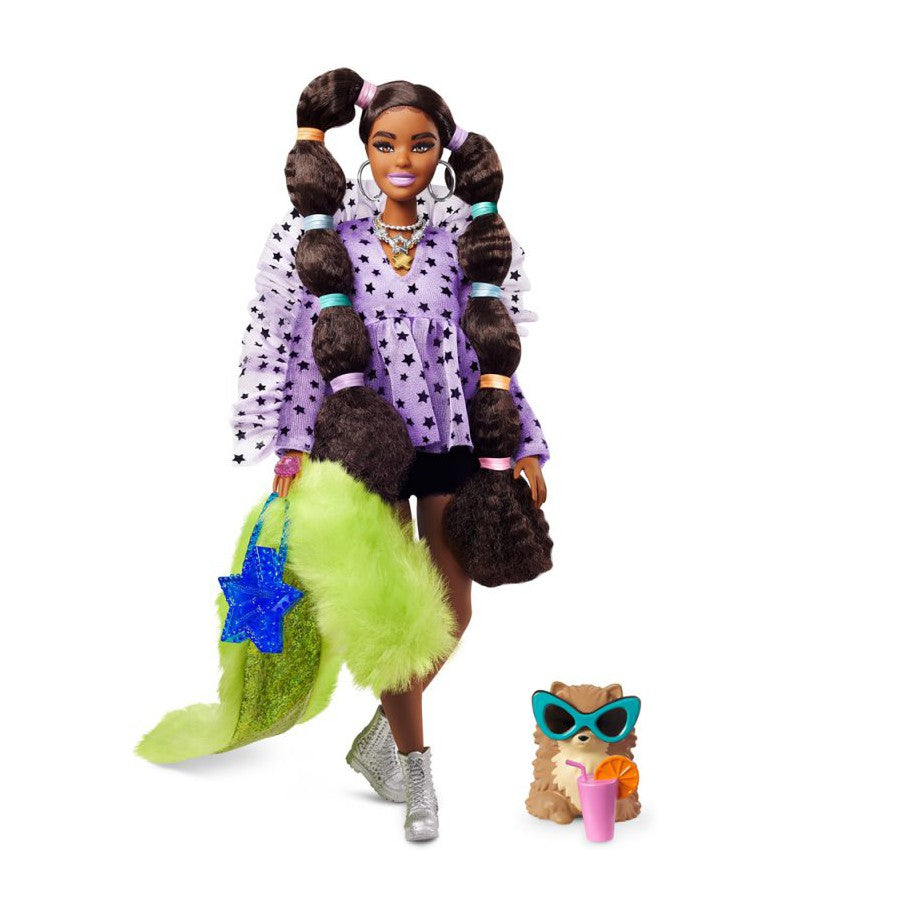 Mattel Barbie Extra: Bobble Hair Lutka Temne Polti (GXF10)