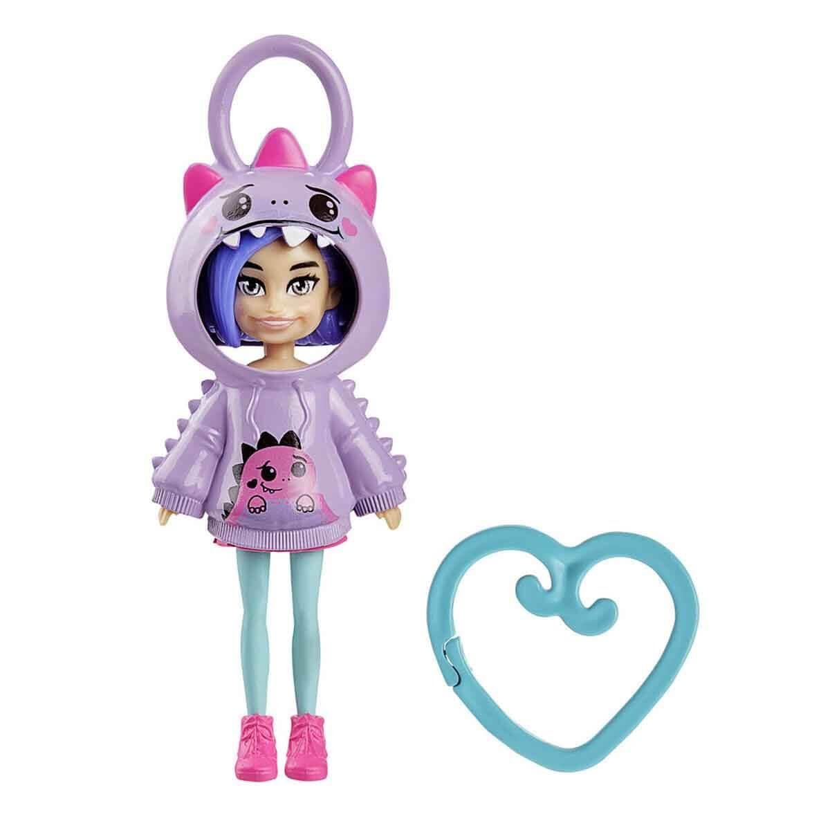 Mattel Polly Pocket: Кукла с качулка във формата на динозавър (HRD62)