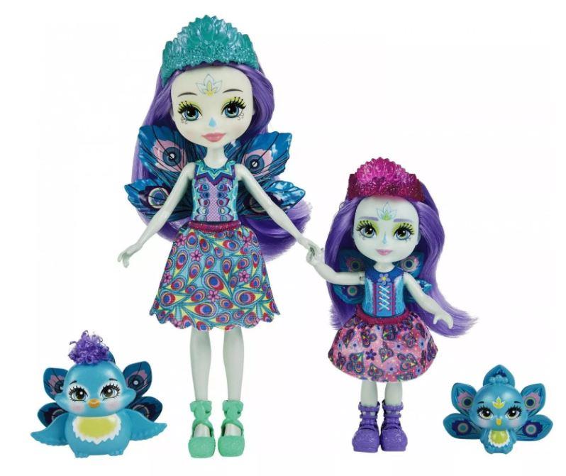 Mattel Enchantimals - Патър Паун & сестри Флап (HCF83)