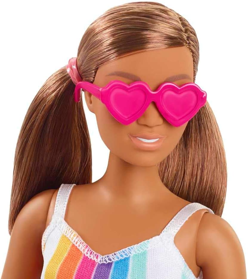 Mattel Barbie - Lutka v obleke z mavričnimi črtami (GRB38)
