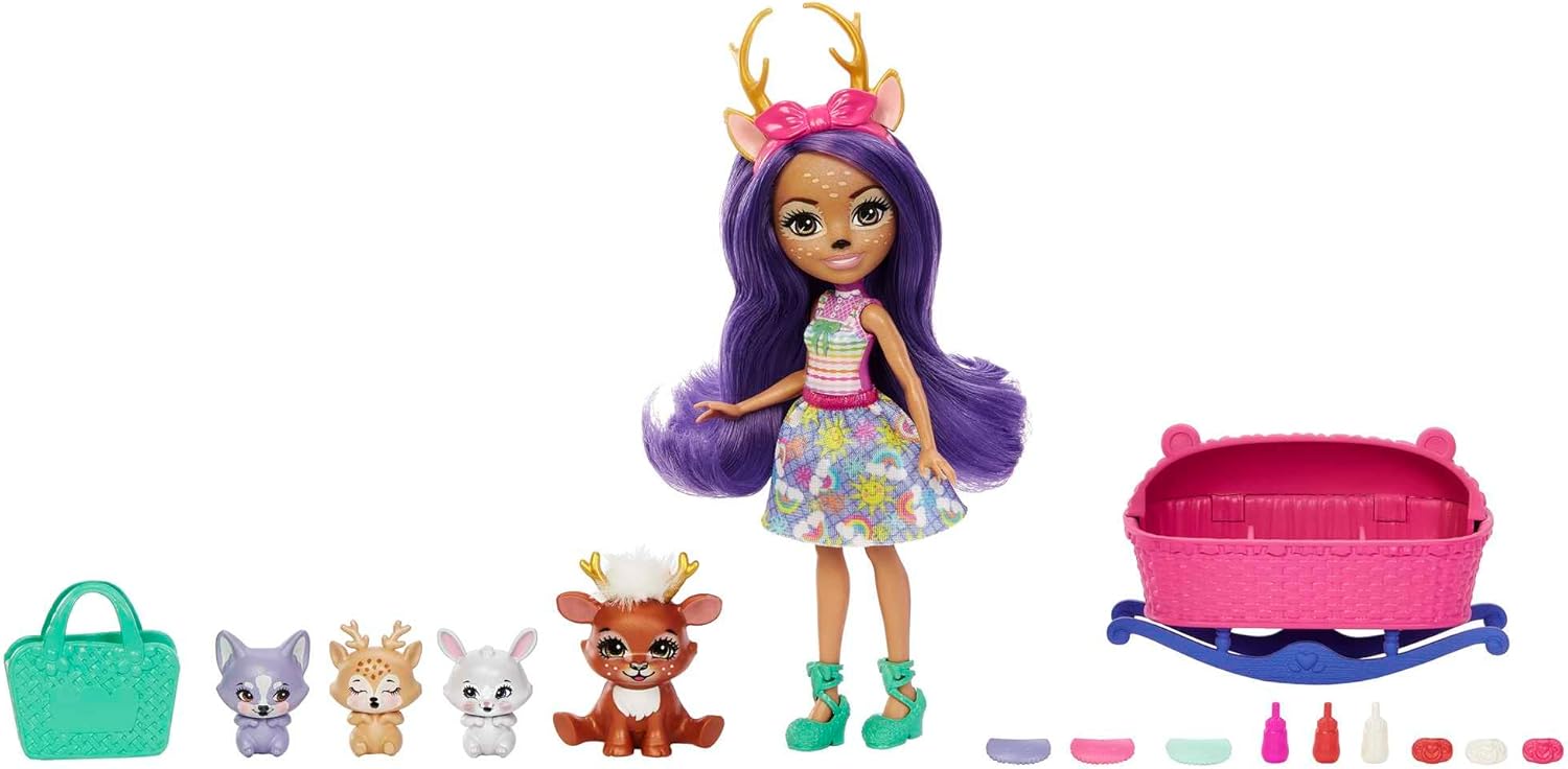 Mattel Enchantimals: Бебешки най-добри приятели - Данеса Деър и Спрѝнт (HLK84)