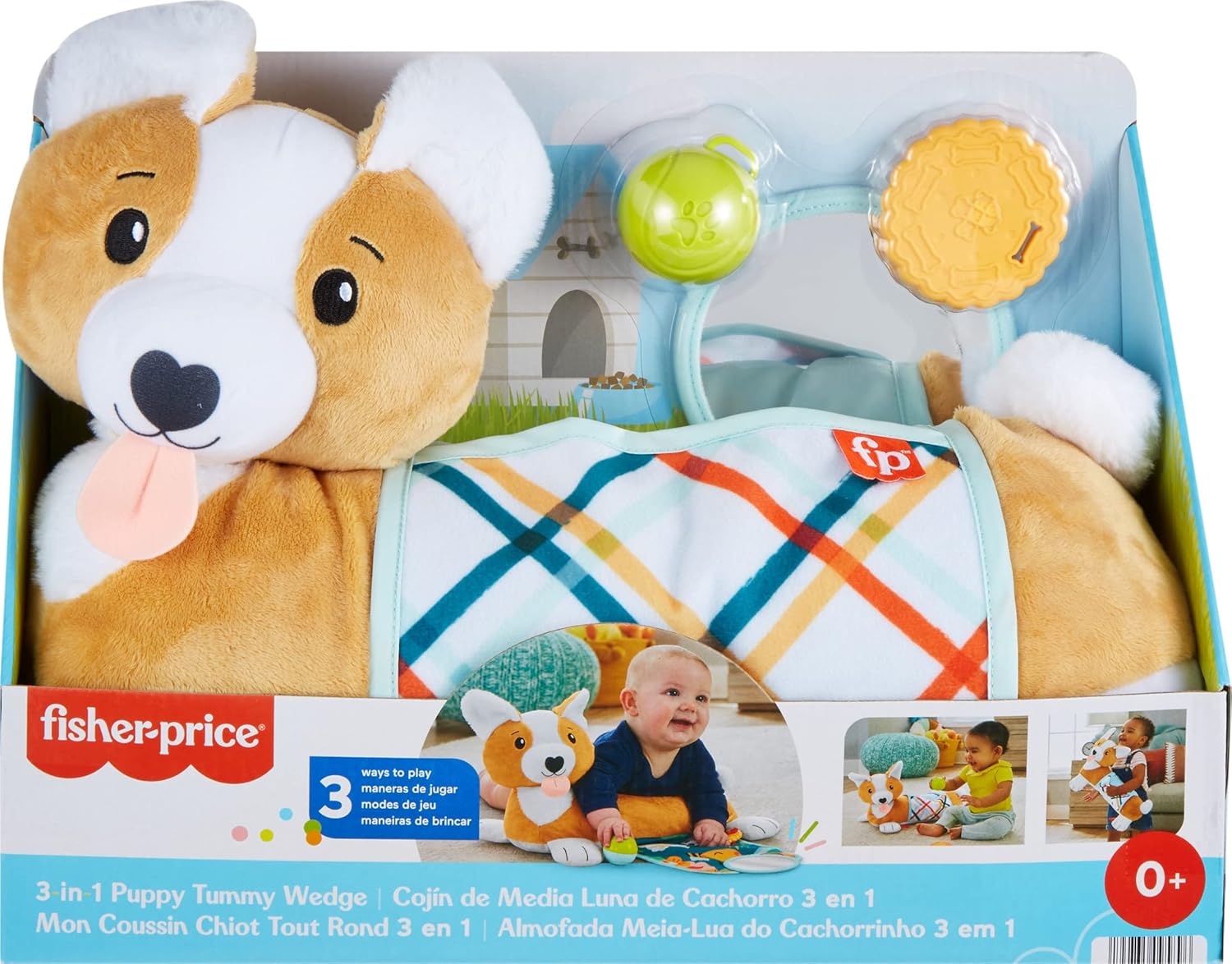 Fisher-Price - 3-v-1 Blazina trebušček kužka (HJW10)