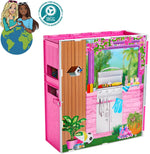 Barbie počitniška hiška z Barbie lutko (HRJ77)