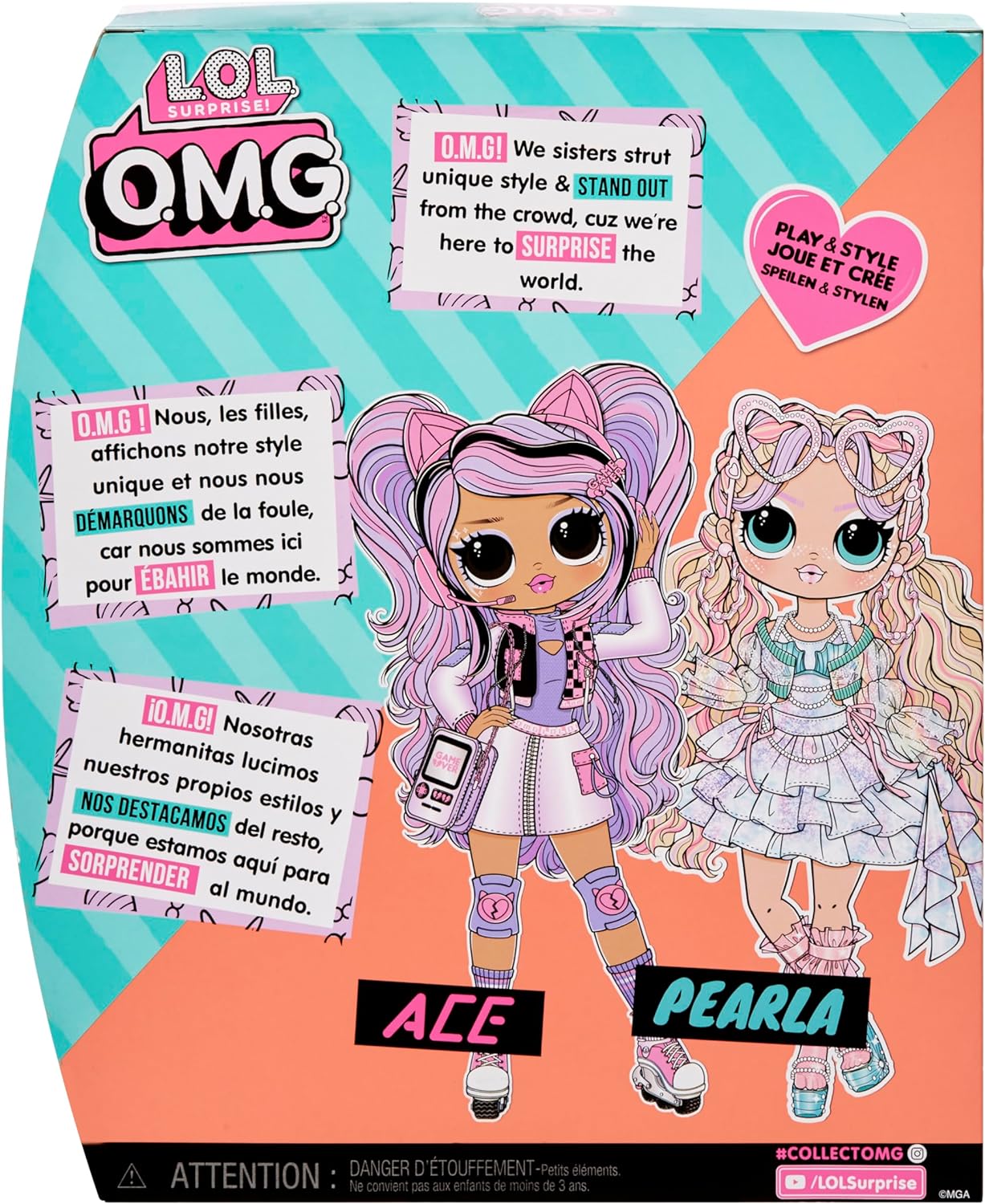 L.O.L. Surprise! OMG modna lutka Pearla s 15 iznenađenja – modni morski stil i dodaci