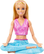 Mattel Barbie: Made to Move - Lepa lutka z blond lasmi, športno majico in hlačami, ki jih je mogoče odstraniti (HRH27)