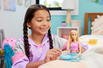 Mattel Barbie: Made to Move - Lepa lutka z blond lasmi, športno majico in hlačami, ki jih je mogoče odstraniti (HRH27)
