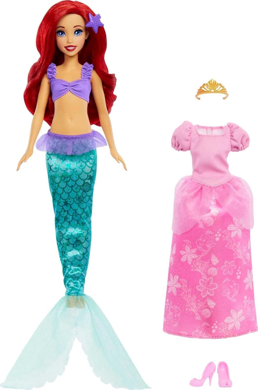 Mattel Disney Princess - 2-в-1 от русалка до принцеса Ариел (HMG49)