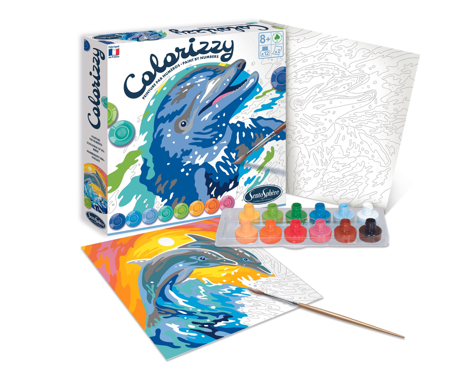 Colorizzy Рисуване по номера Делфини