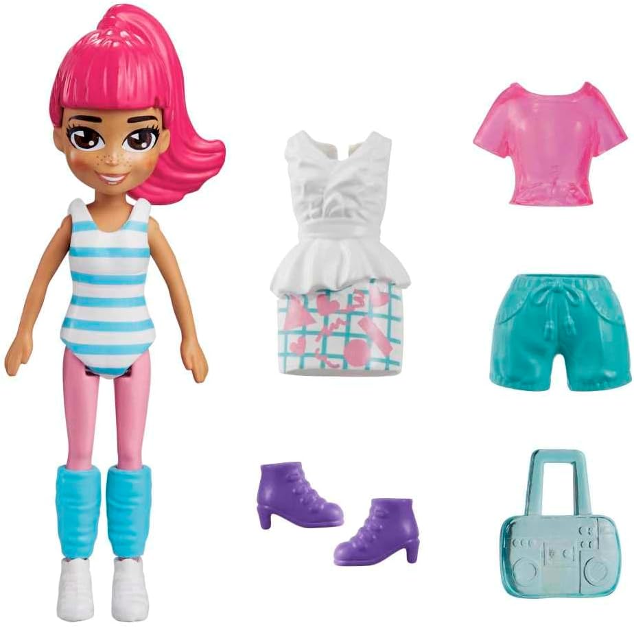 Mattel Polly Pocket - Спортна модна кукла (HKV87)