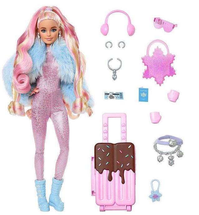 Mattel Barbie: Extra Fly - Кукла в снежен моден стил (HPB16)