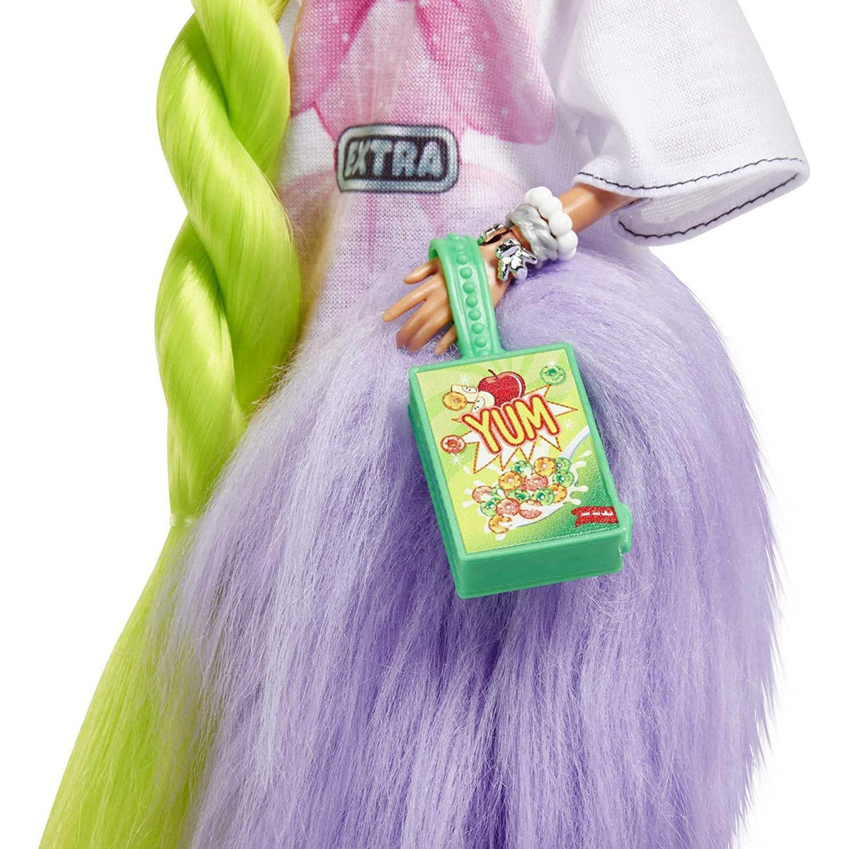 Mattel Barbie Extra - Neonski zeleni lasje (HDJ44)